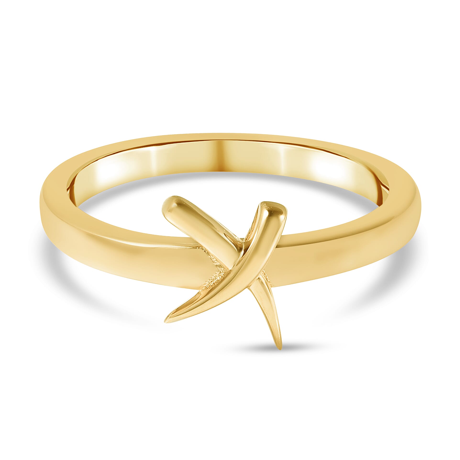 RACHEL GALLEY Yellow Gold Overlay Sterling Silver Ring
