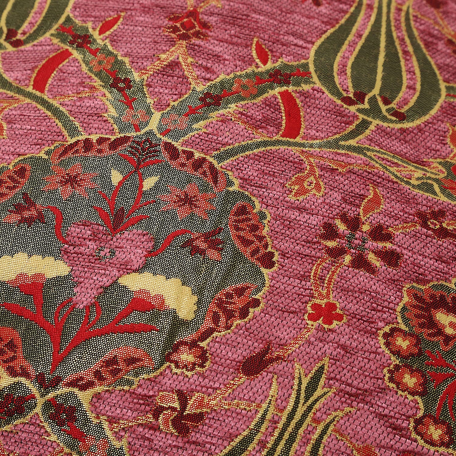 Set of 2 -  Turkish Handmade Cushion Covers with Zipper Closure (Size 45.72x45.72 cm) - Red