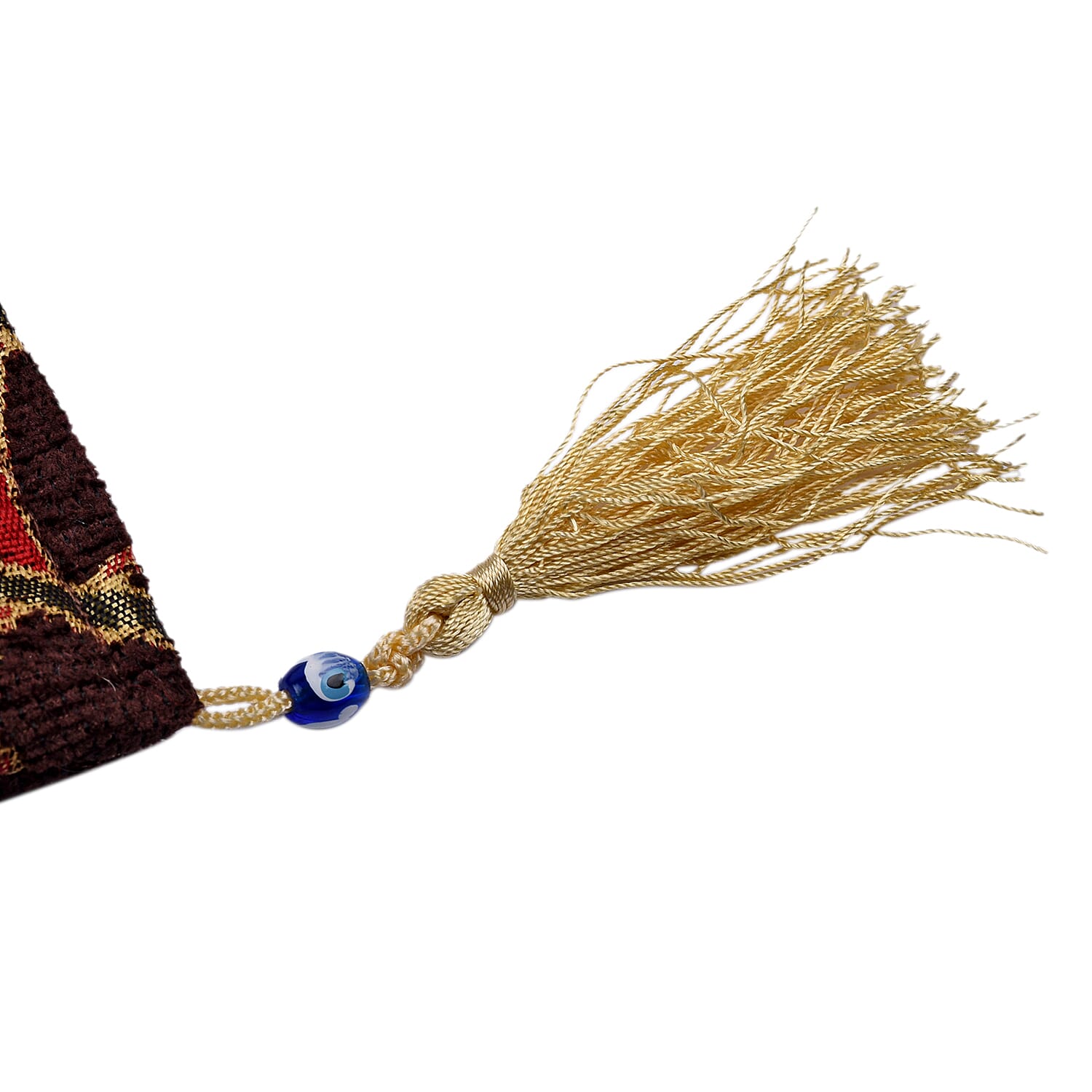 Set of 2 - Turkish Cushion Covers with Zipper Closure (Size 44x42 cm) - Dark Brown & Multi