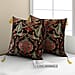 Set of 2 -  Turkish Handmade Cushion Covers with Zipper Closure (Size 45.72x45.72 cm) - Black