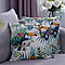 Set of 2 - Birds & Leaves Pattern Cushion Cover with Zipper Closure (Size 43x43cm) - White, Blue & Multi