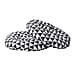 Set of 2 - Triangular Pattern Round Chair Pad (Diameter: 40cm) - Black & White
