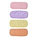 Set of 4 - Reusable Makeup Remover Wipes (Size 40x17Cm) - Light Purple, Peony, Light Orange, and Creamy Yellow