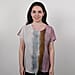 JOVIE Low Sleeve Blouse (Size S / 8) - Dusty Pink & Multi