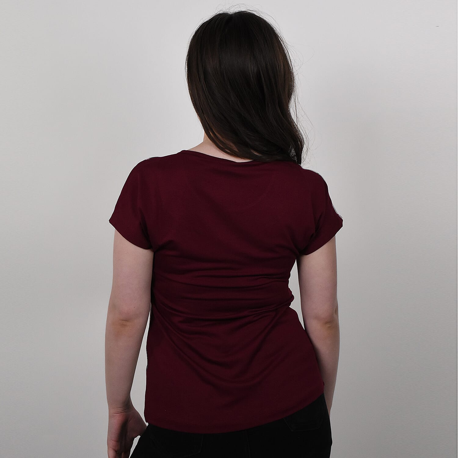 JOVIE Leaf Pattern Low Sleeve Blouse (Size S / 8) - Khaki