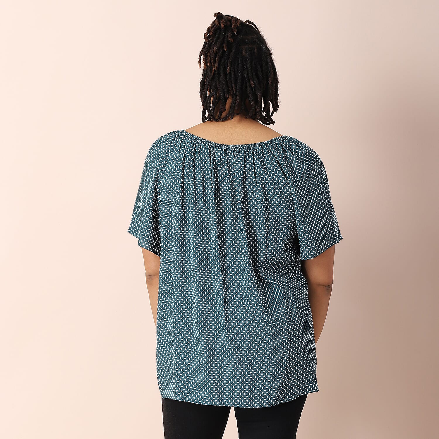 JOVIE Viscose Floral Pattern Blouse - White and Multi