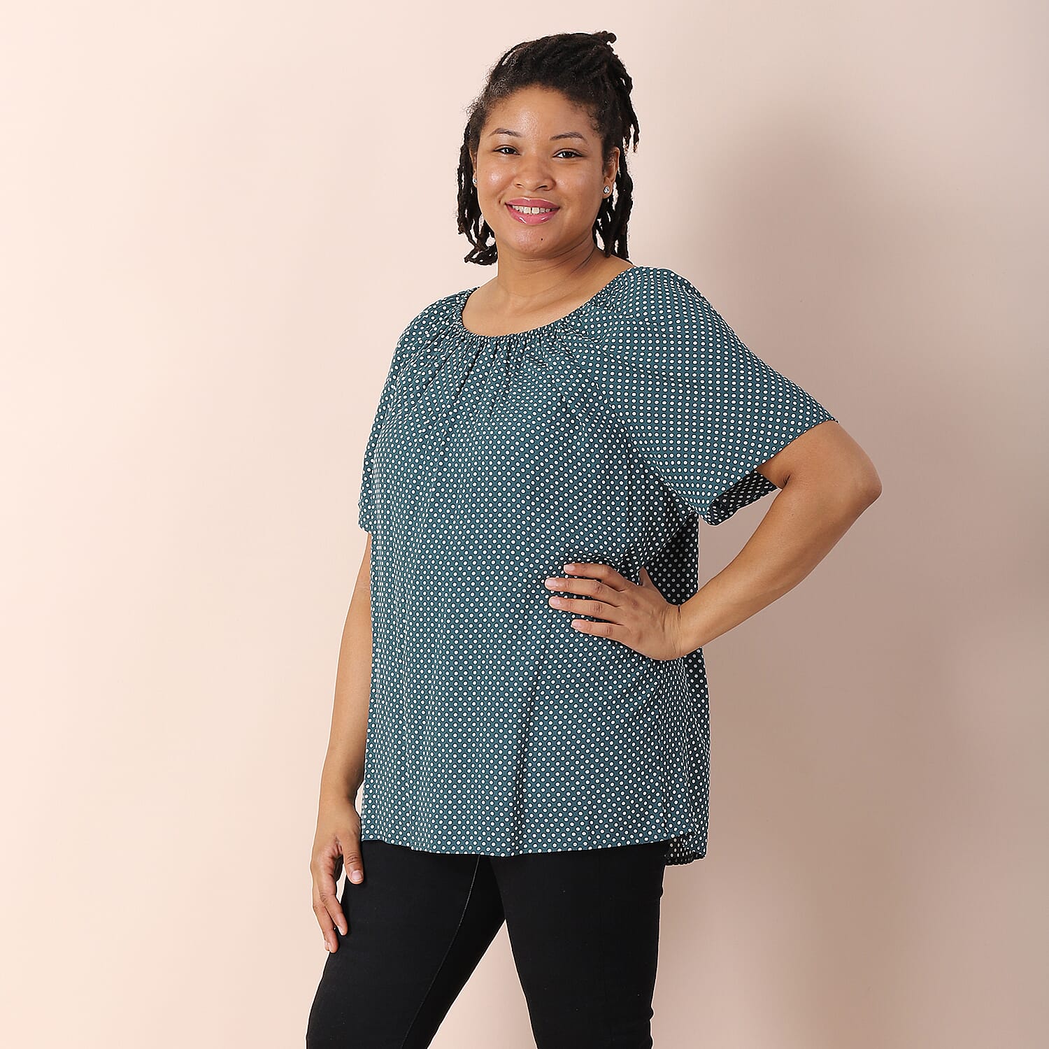 JOVIE Viscose Floral Pattern Blouse - White and Multi