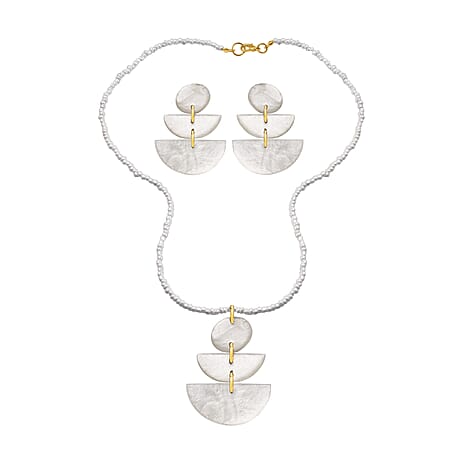 New slinky multi bracelet *** pearl floral (TNJ original)