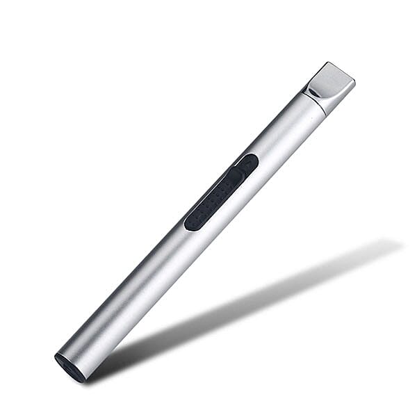 Electric rechargeable arc lighter with retractable head Electric Arc lighters are windproof and moisture-proof This electronic lighter has long neck to keep your hand away from dirty