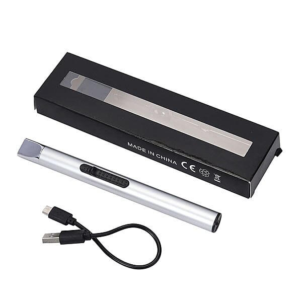 Electric rechargeable arc lighter with retractable head Electric Arc lighters are windproof and moisture-proof This electronic lighter has long neck to keep your hand away from dirty