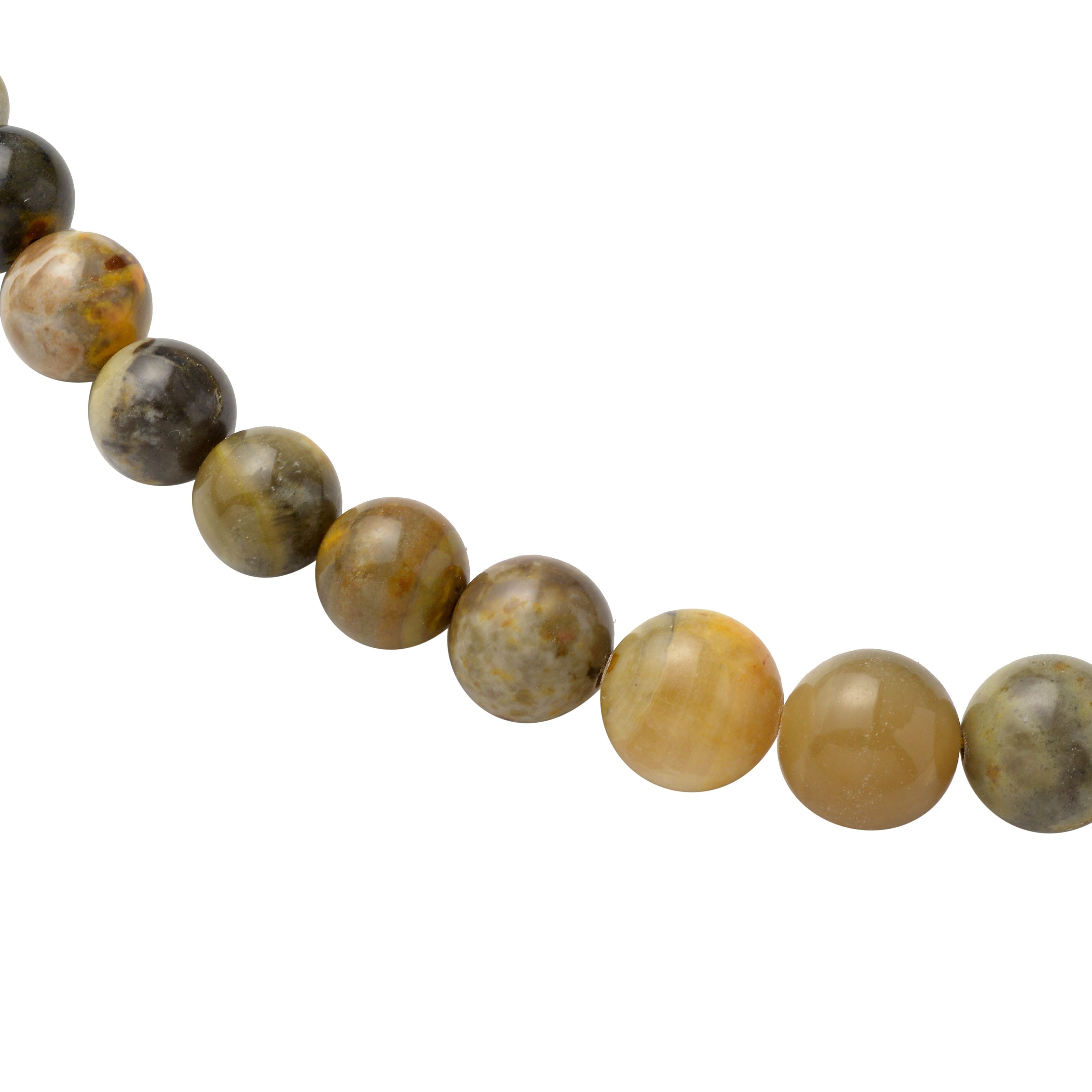 Gem Treasures - Very Rare AAA Bumble Bee Jasper Necklace (Size - 20) in Sterling Silver with Magnetic Clasp 253 Ct.