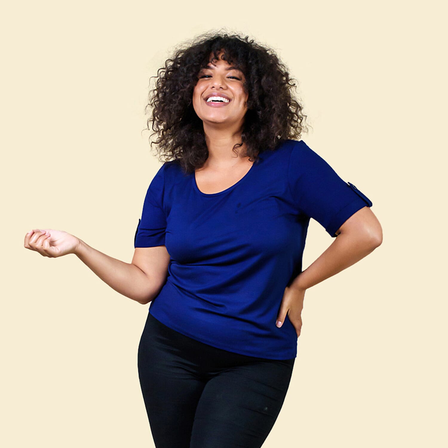 TAMSY Viscose Stylish Tee for Womens Top (Size 10) - White