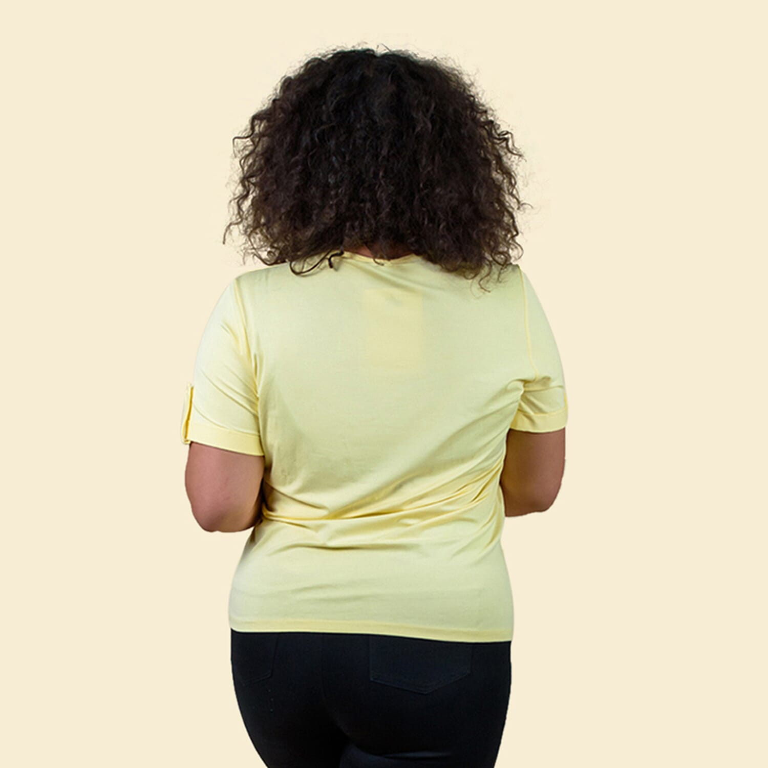 TAMSY Viscose Stylish Tee for Womens Top (Size 10) - White