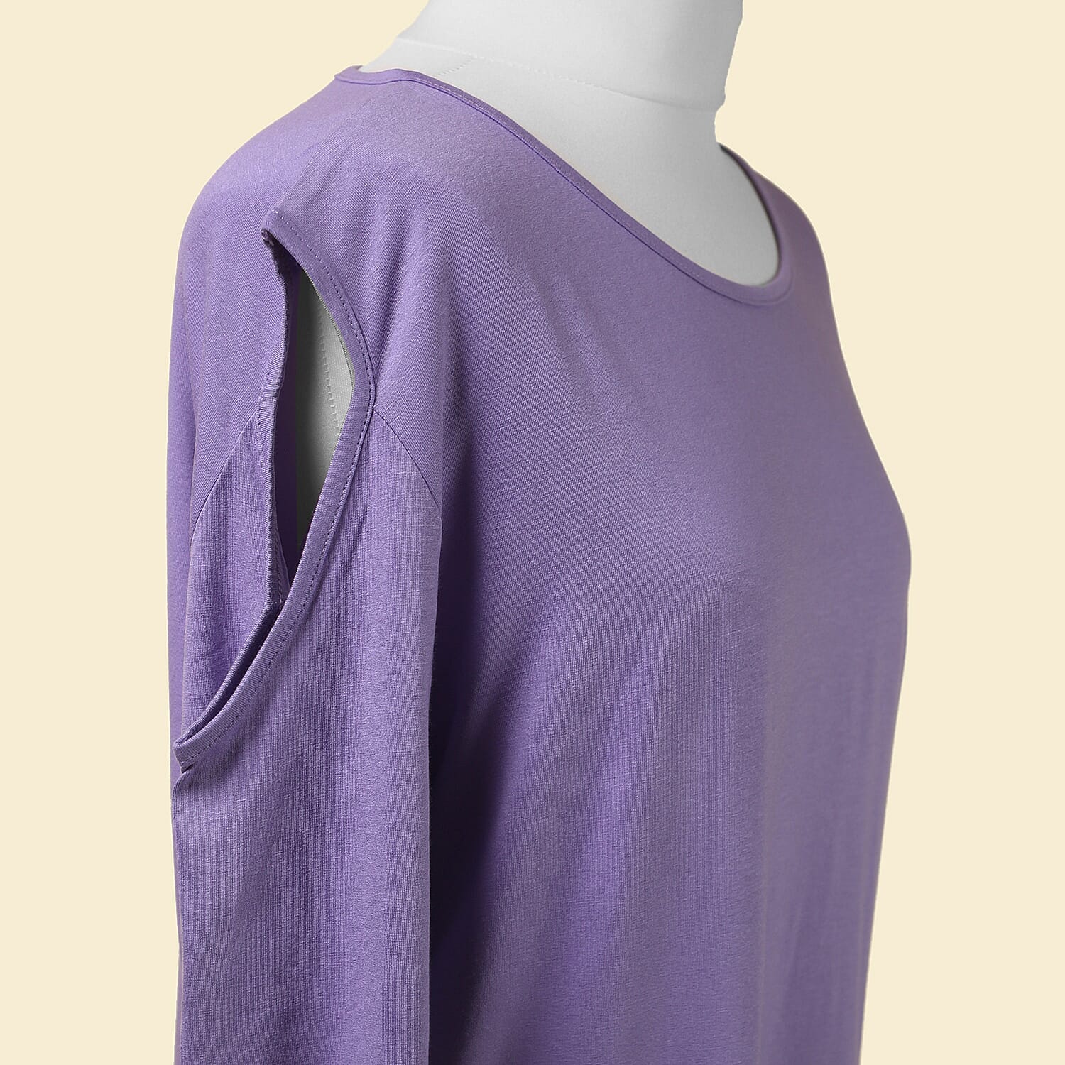 TAMSY Women Cold Shoulder Top - Black