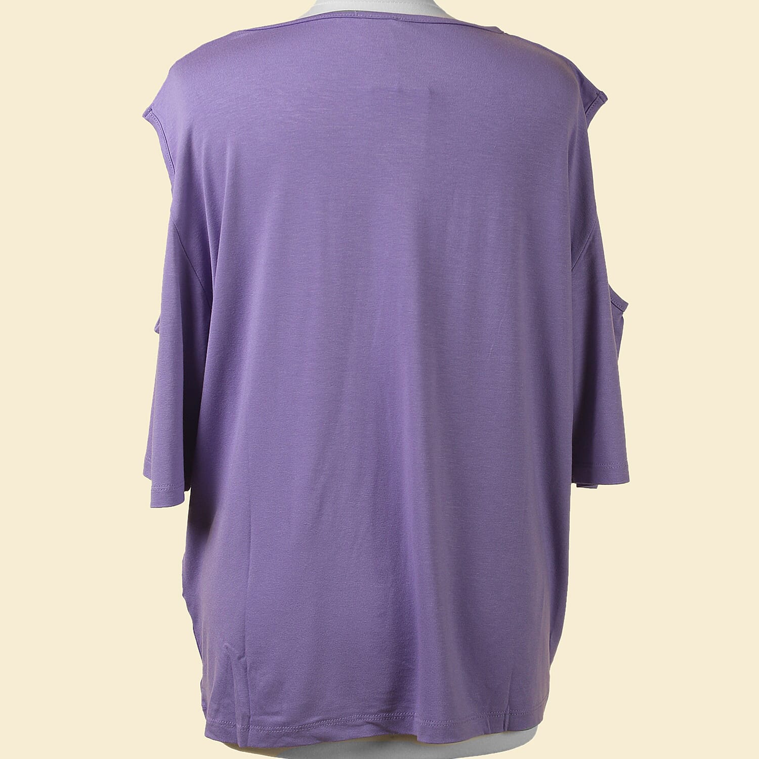 TAMSY Women Cold Shoulder Top - Black