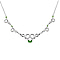 Rachel Galley Venom Collection 5.510 Ct. Green Jade Necklace Size 24 in Rhodium Plated Sterling Silver