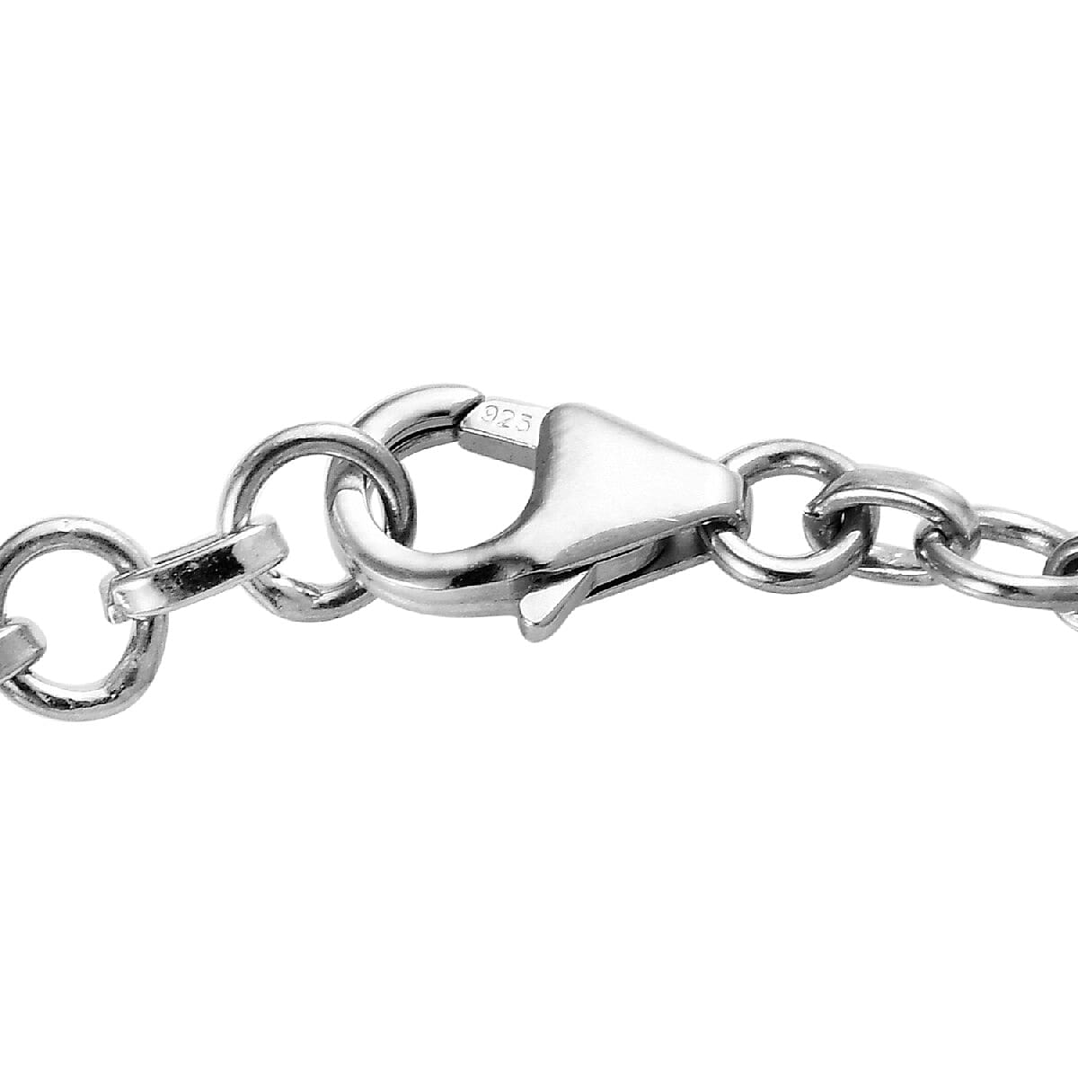 Lustro Stella - Platinum Overlay Sterling Silver Bracelet (Size 7.5) Made with Finest CZ 3.770 Ct.