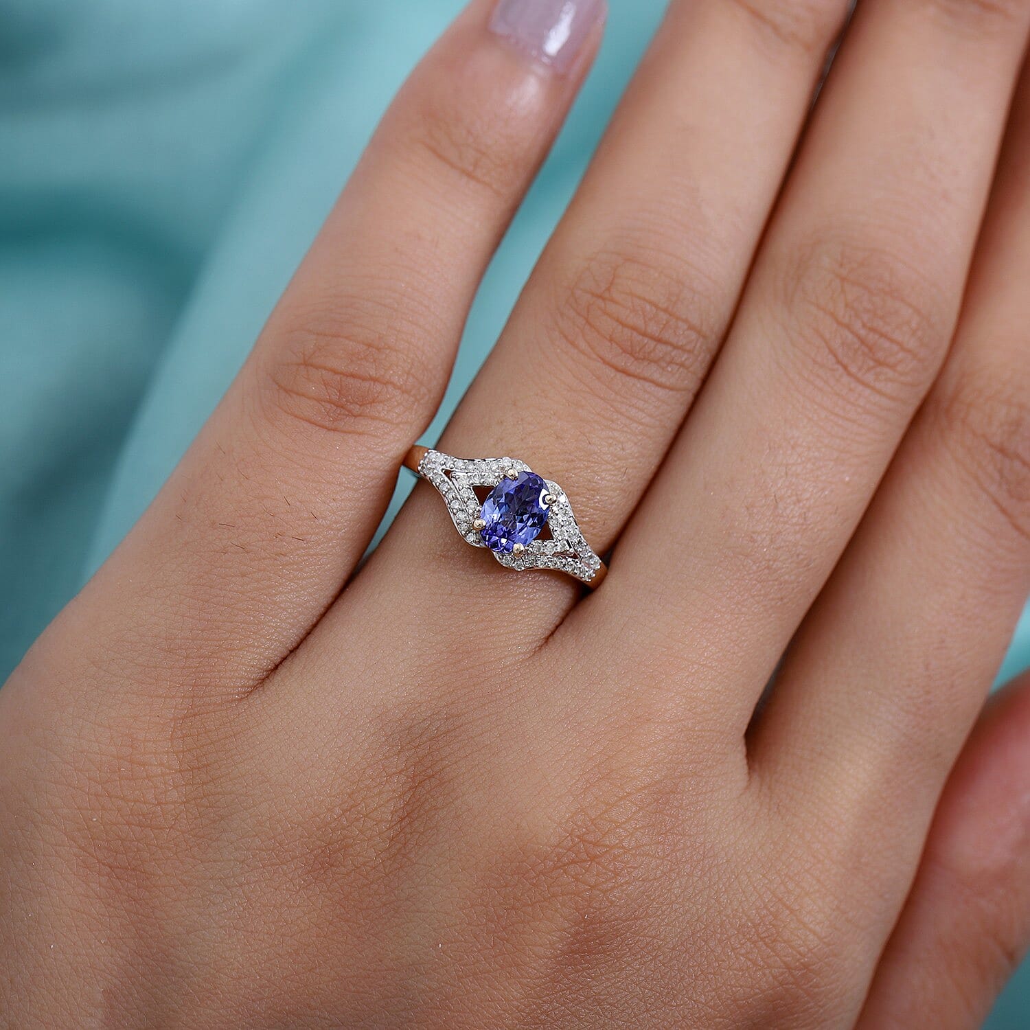 GP Celestial Dream Collection - 9K Yellow Gold Tanzanite & Diamond Ring