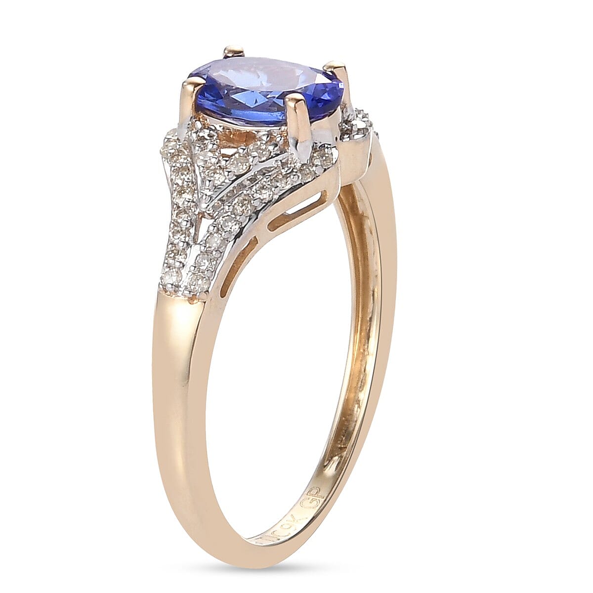 GP Celestial Dream Collection - 9K Yellow Gold Tanzanite & Diamond Ring
