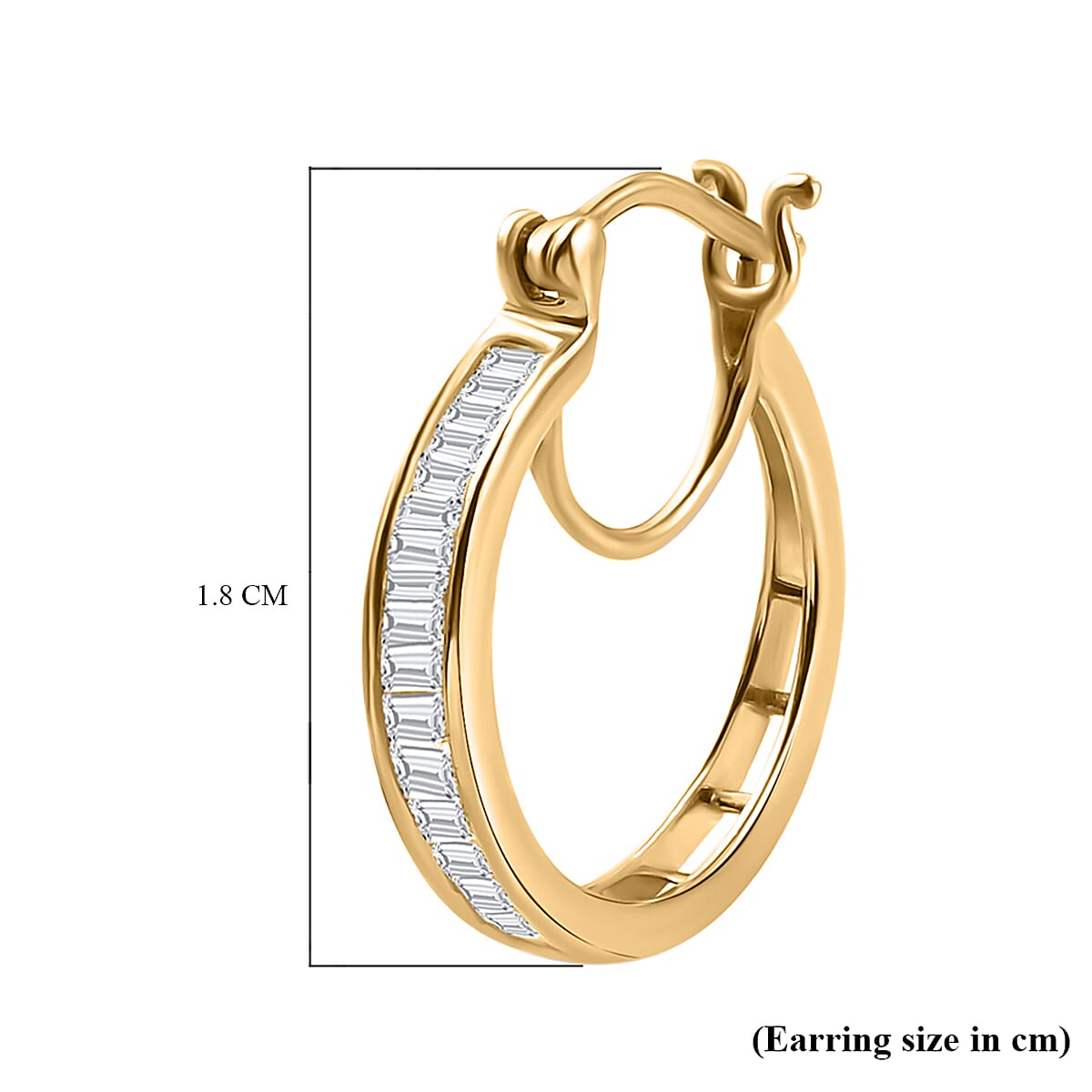 9K Yellow Gold SGL Certified Diamond Earrings (With Post Clasp Lock) 0.50 Ct.