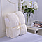 Embossed Short Plush with White Sherpa Double Layer Blanket - Grey