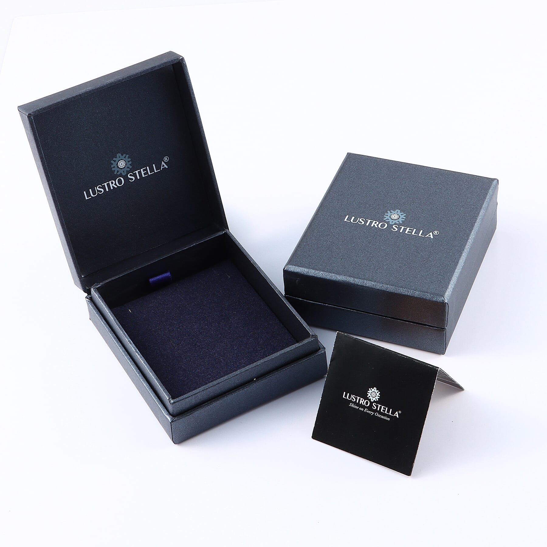 Lustro Stella Ruby Colour Crystal Pendant in Sterling Silver