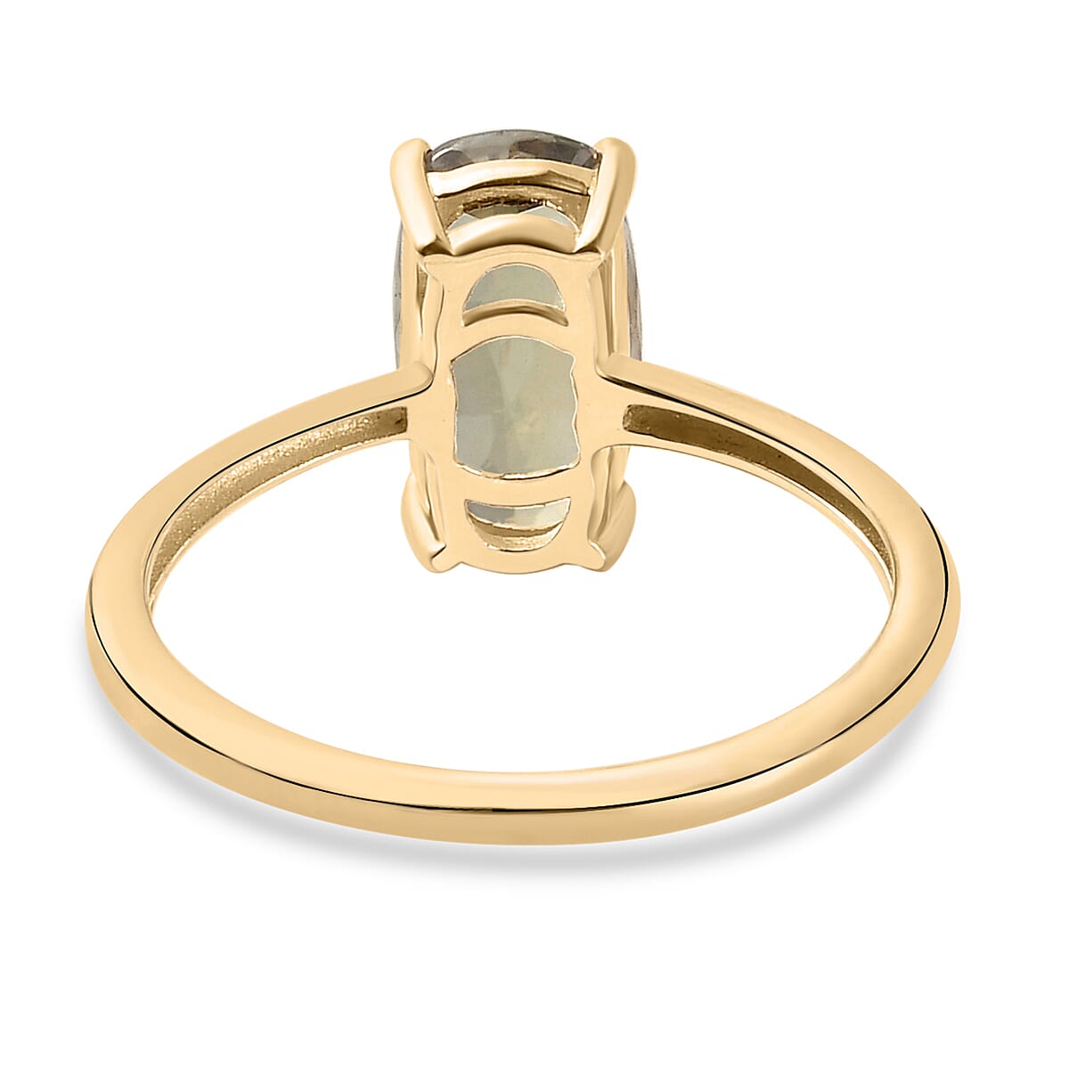 9K Yellow Gold Diaspore Solitaire Ring 2.45 Ct.