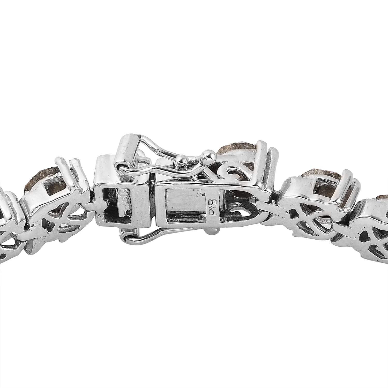 Lustro Stella AB Crystal Bracelet (Size 7.5) in Silver Tone