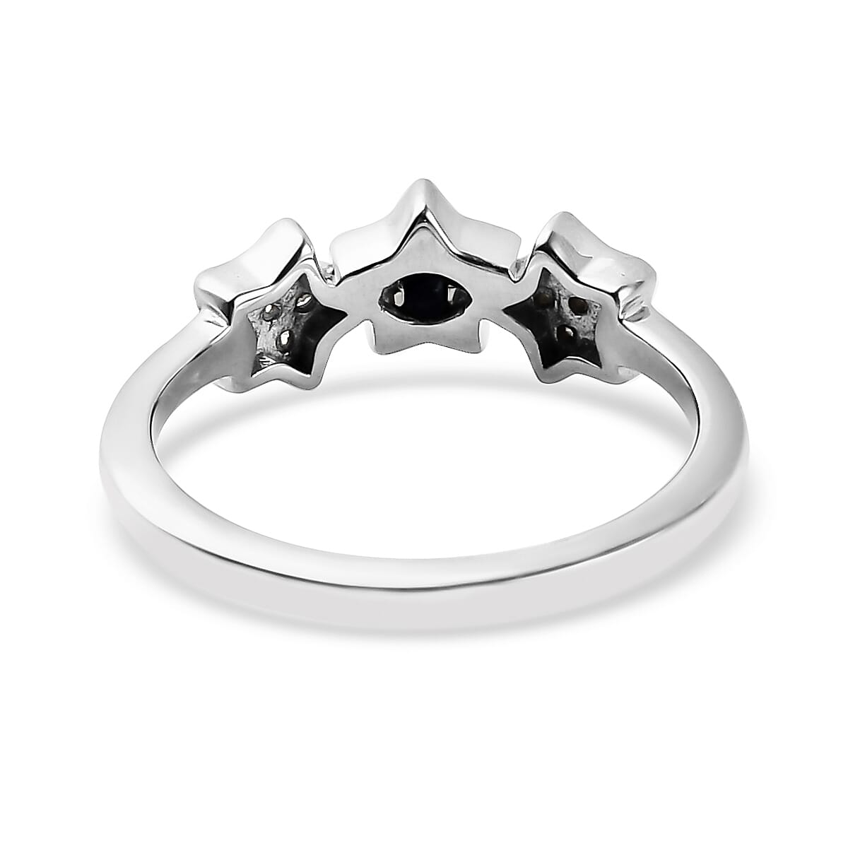 GP Celestial Dream Collection - Diamond Ring in Platinum Overlay Sterling Silver