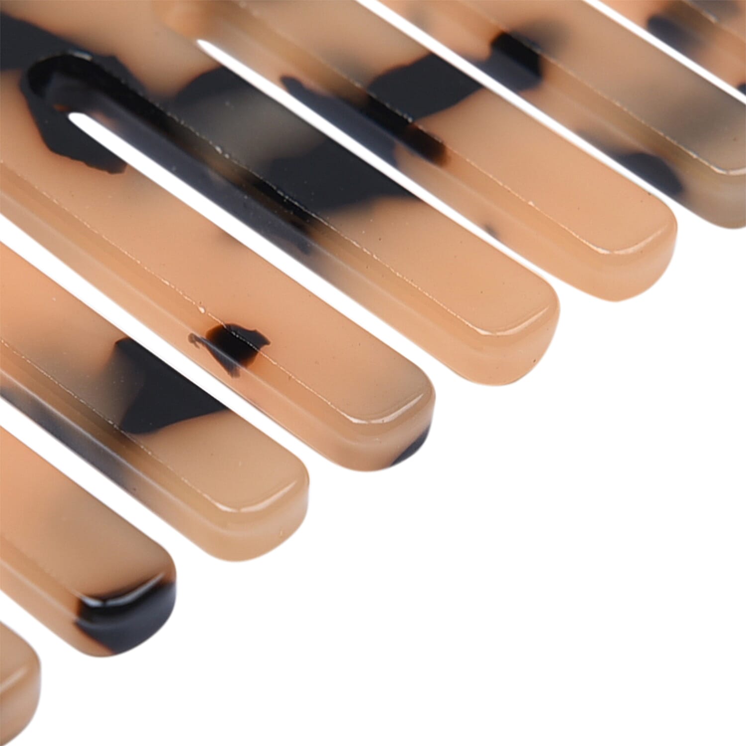 2 Piece Set - Leopard Pattern Acetic Acid Comb