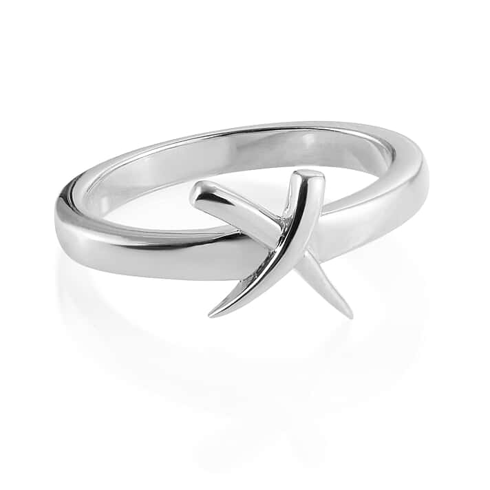 RACHEL GALLEY Rhodium Overlay Sterling Silver Ring