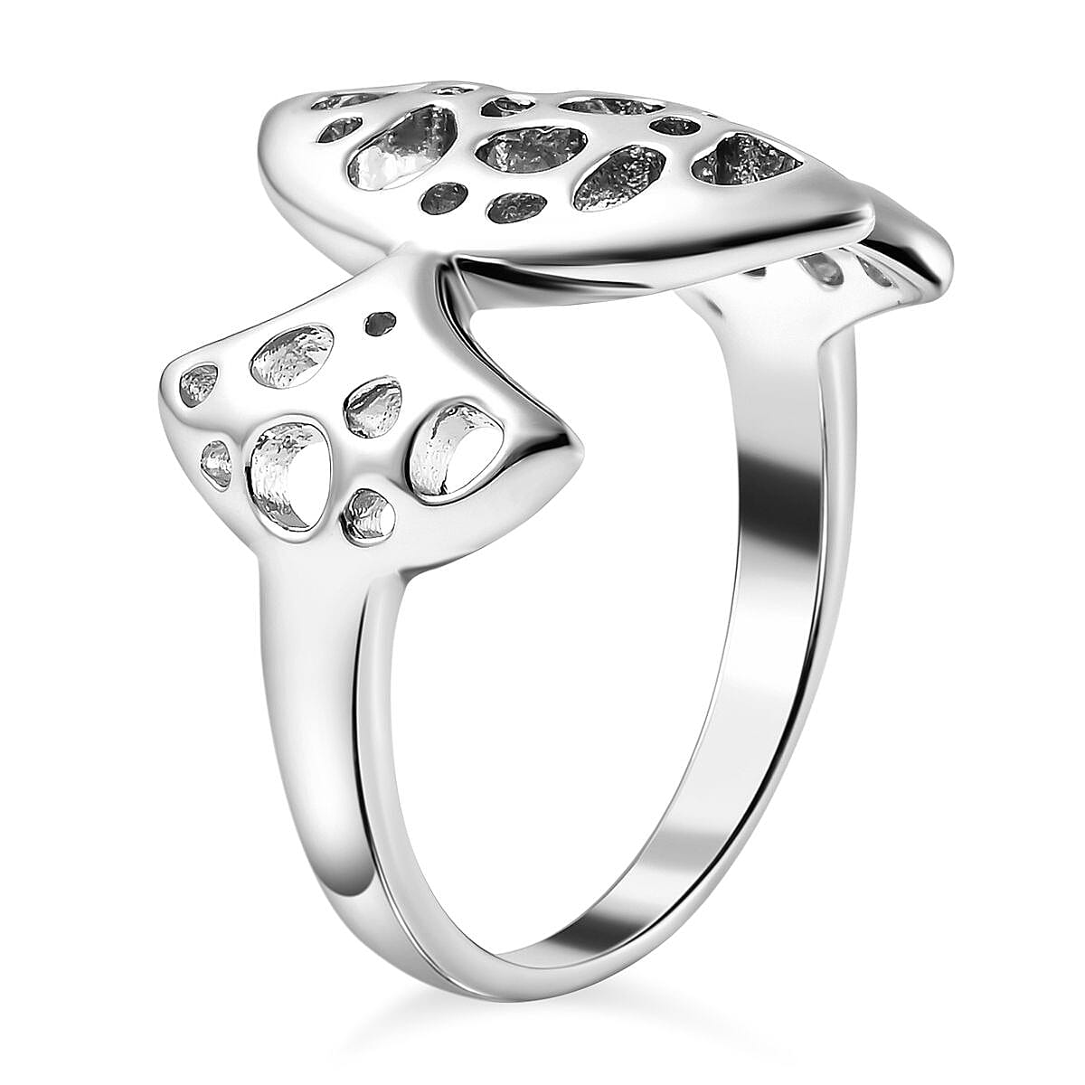 Rachel Galley Cala Shell Collection - Rhodium Overlay Sterling Silver Ring