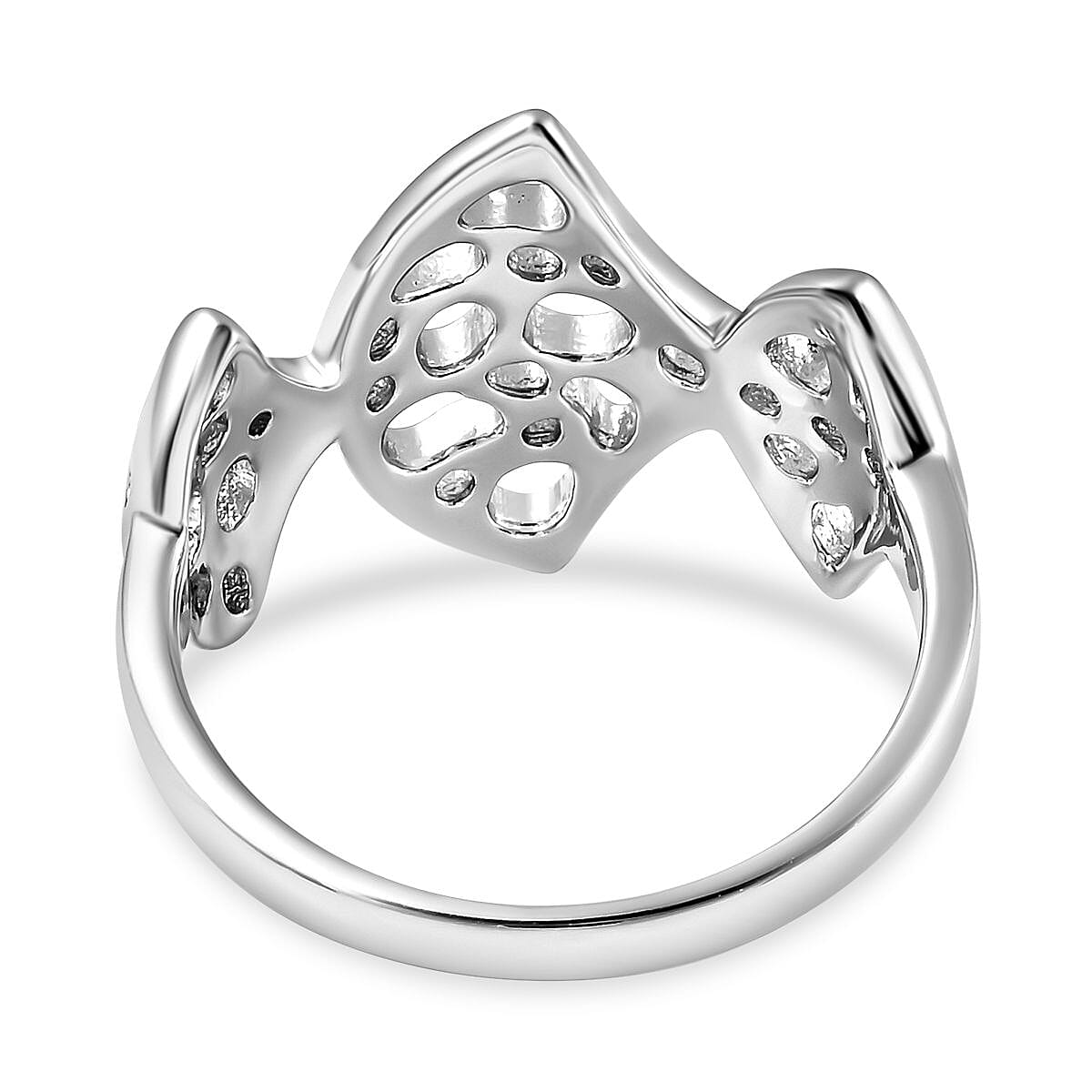 Rachel Galley Cala Shell Collection - Rhodium Overlay Sterling Silver Ring