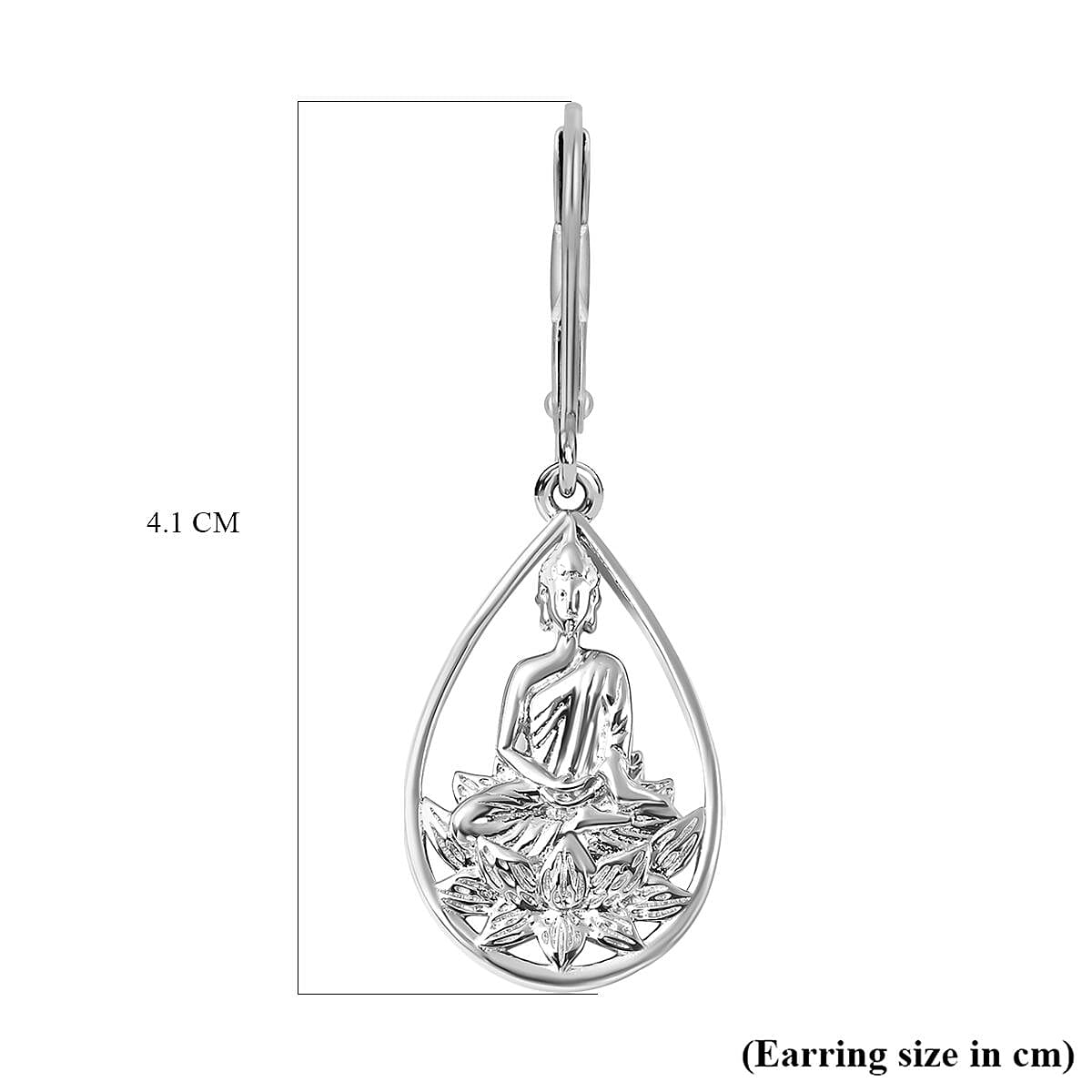 RACHEL GALLEY Buddha Collection - Rhodium Overlay Sterling Silver Buddha Earrings
