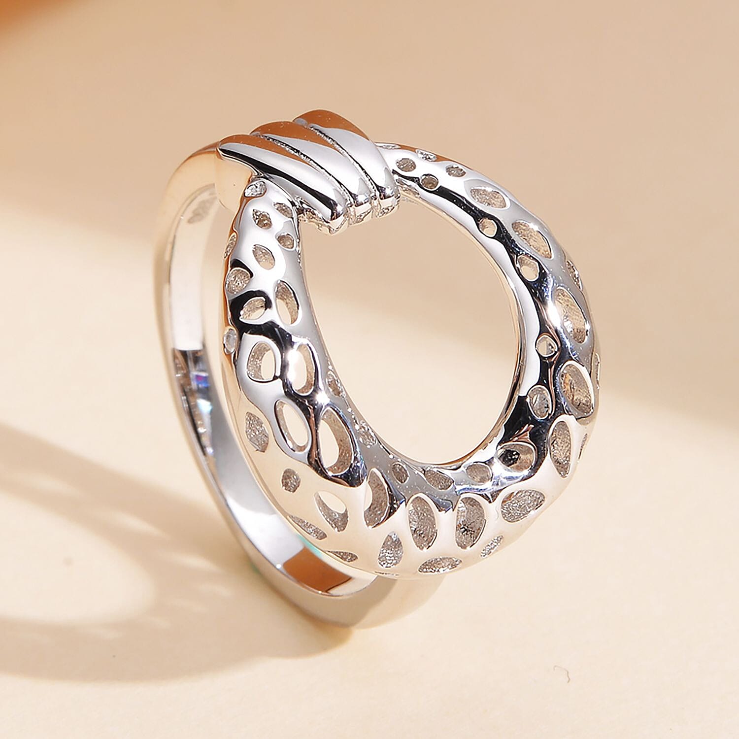 RACHEL GALLEY Infinity Collection - Rhodium Overlay Sterling Silver Ring