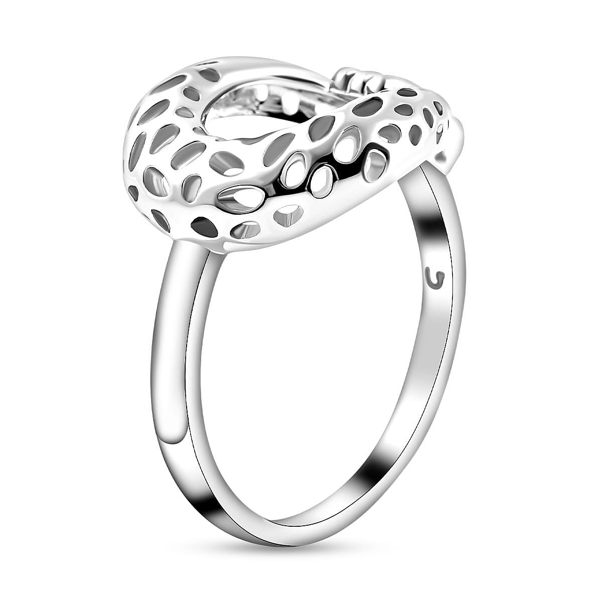RACHEL GALLEY Infinity Collection - Rhodium Overlay Sterling Silver Ring