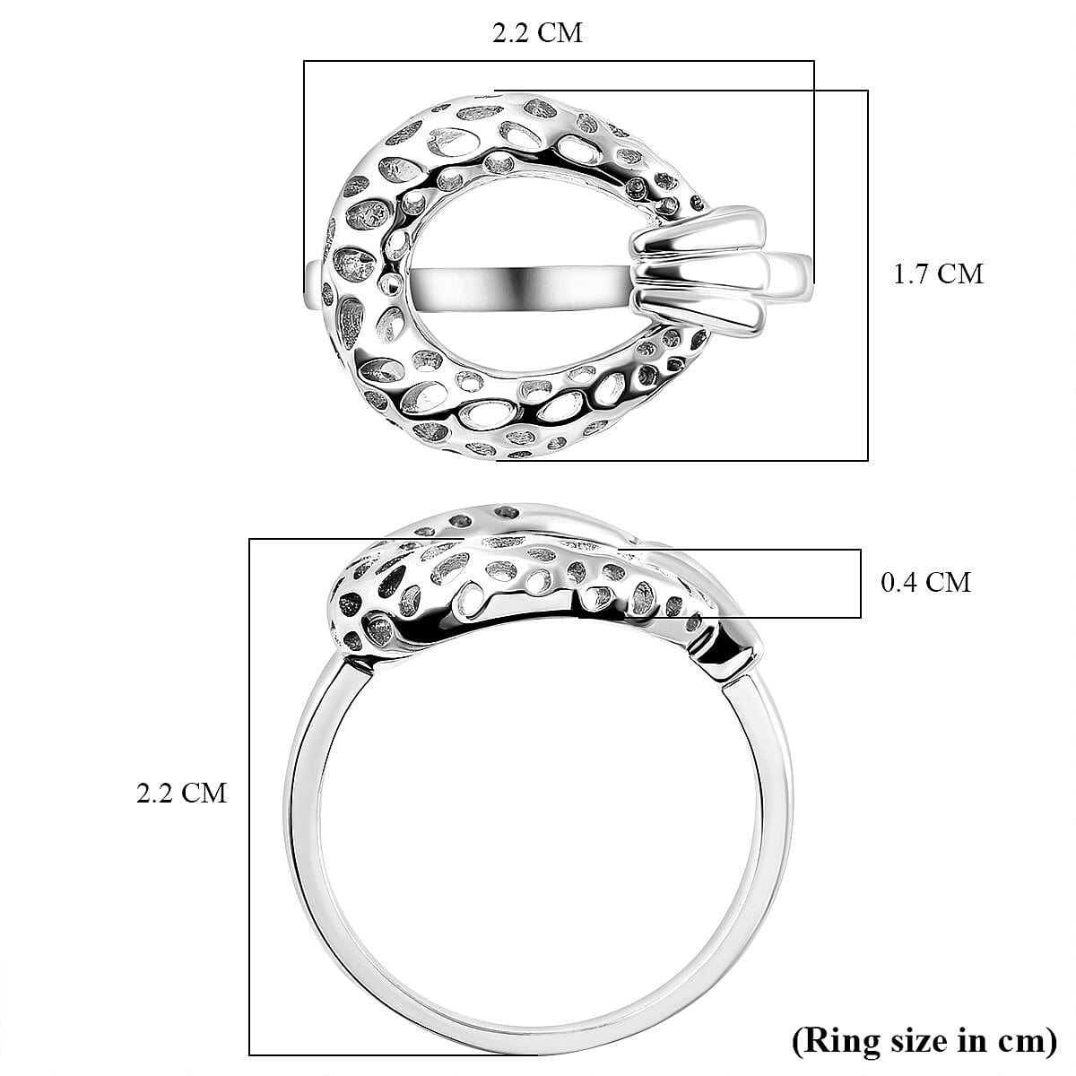 RACHEL GALLEY Infinity Collection - Rhodium Overlay Sterling Silver Ring