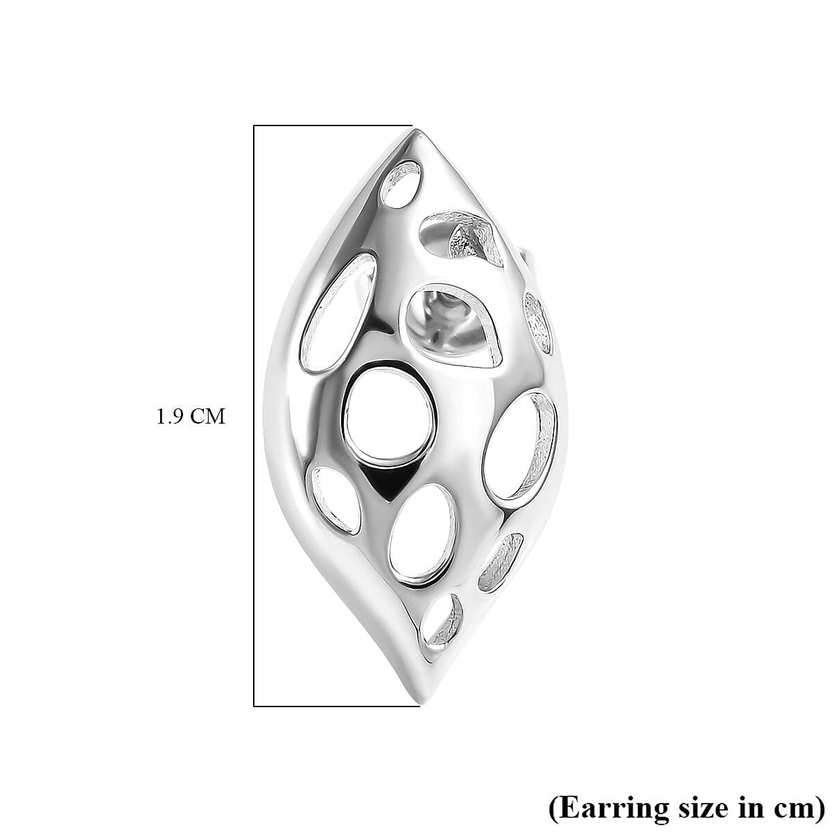 RACHEL GALLEY Leaf Collection-  Rhodium Overlay Sterling Silver Leaf with Lattice Work Earrings (With Push Back)