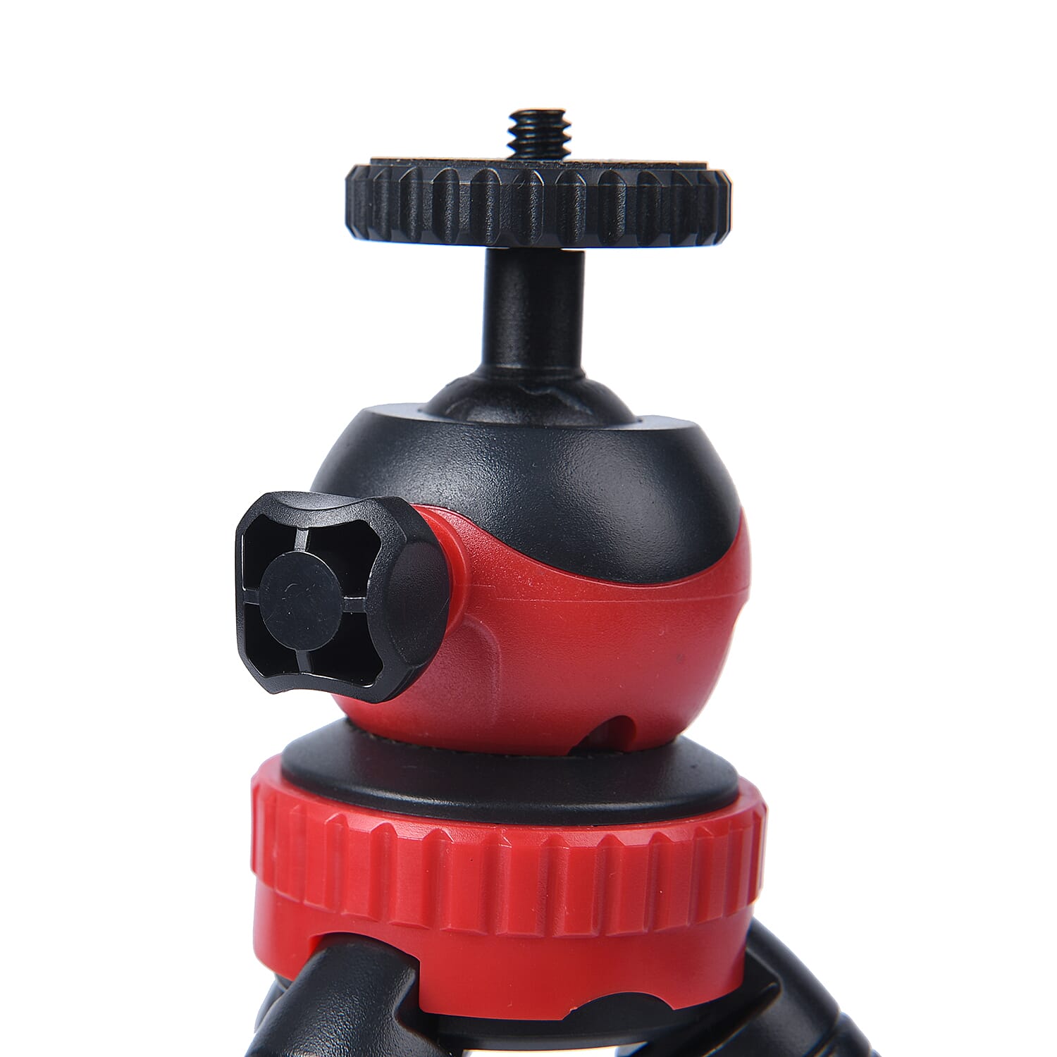 HOMESMART Multi Purpose Flexible Octopus Tripod Stand Phone Holder - Black and Red