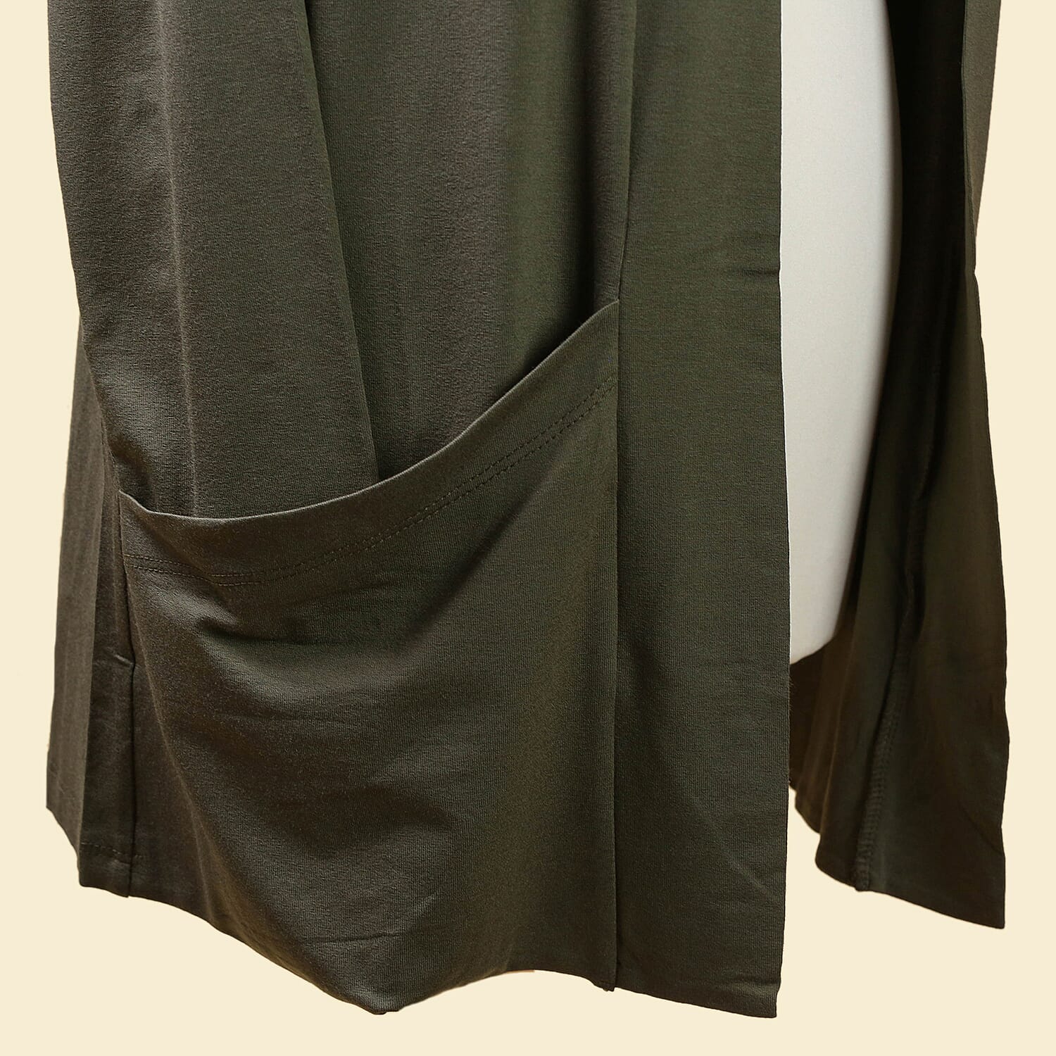 TAMSY Long Sleeves Jersey Cardigan - Black