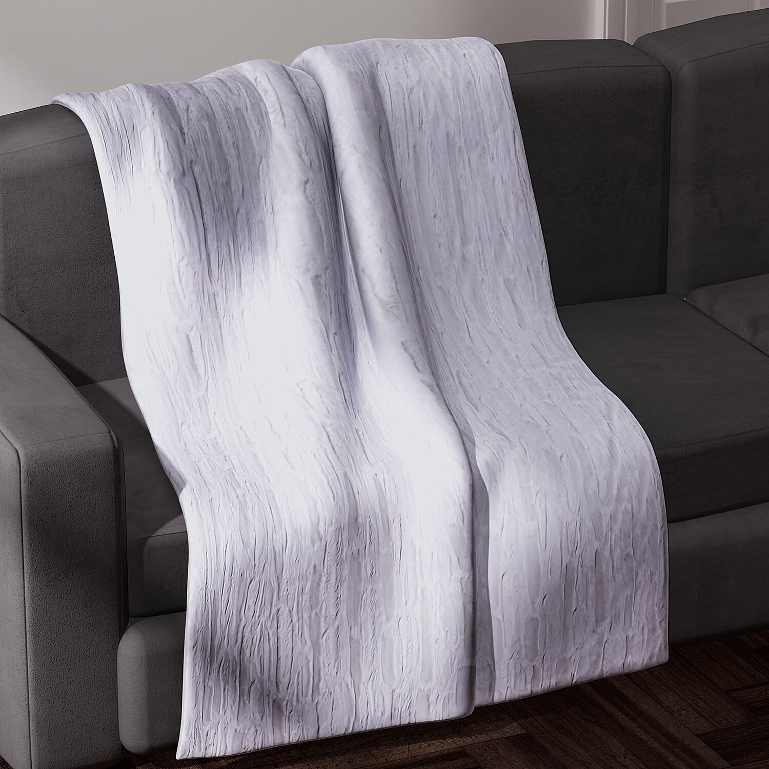 Super Soft Faux Fur Blanket - White