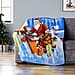 Super Soft Christmas Tree Print Pattern Fleece Throw