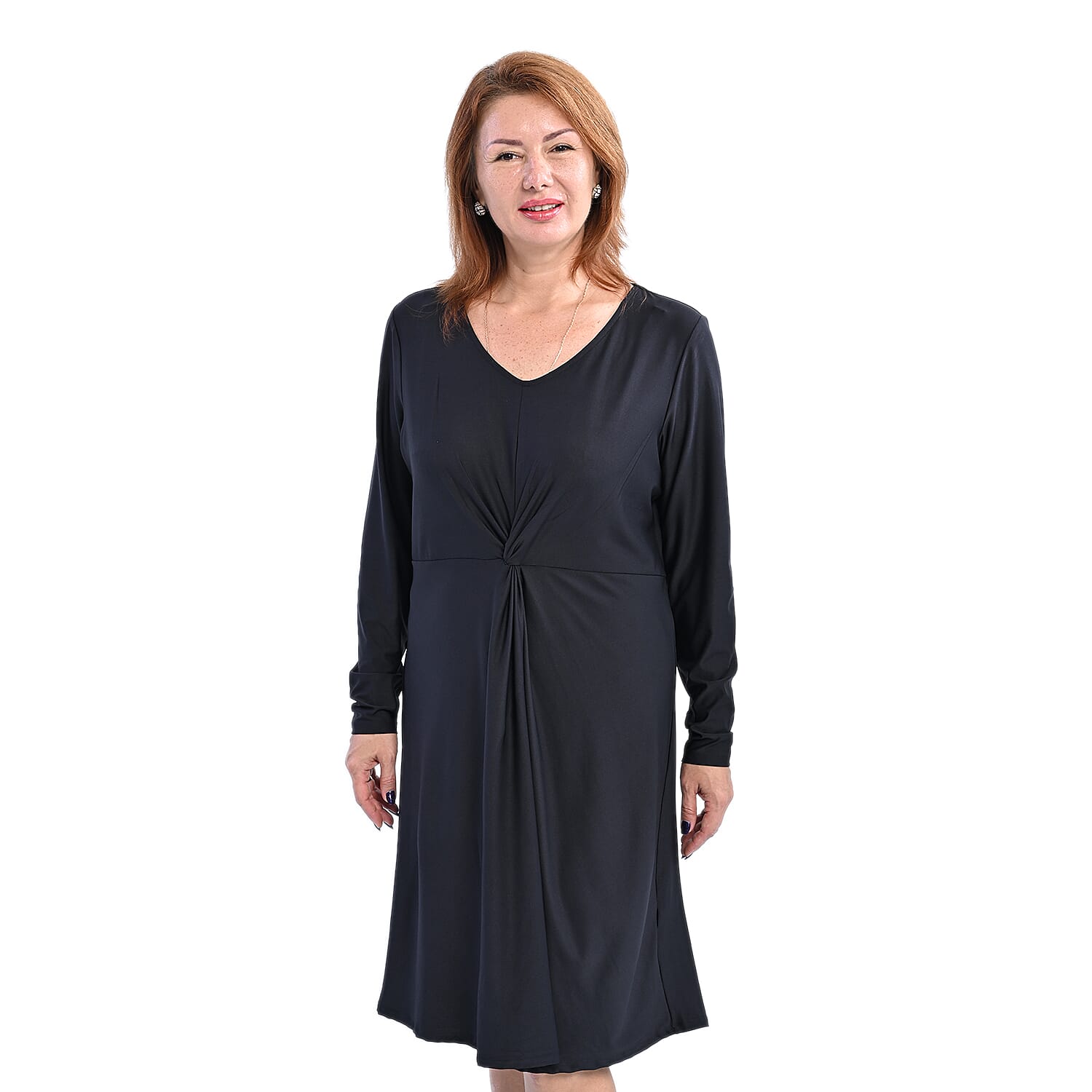 LA MAREY Knit Dress (Size S,8-10) - Black