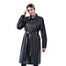 TAMSY 2 Pockets Long Coat with Adjustable Waist Belt - Olive Green