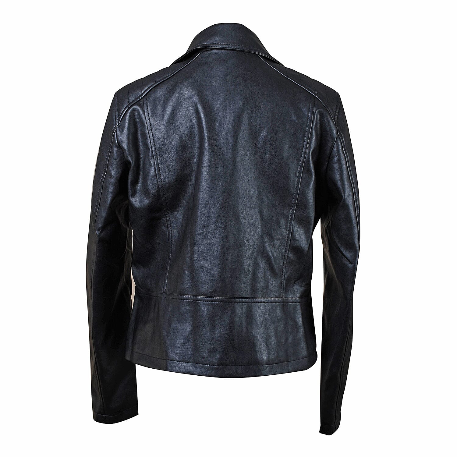 TAMSY Faux Leather Biker Style Jacket - XL (20-22) - Bust 48in CB 23in