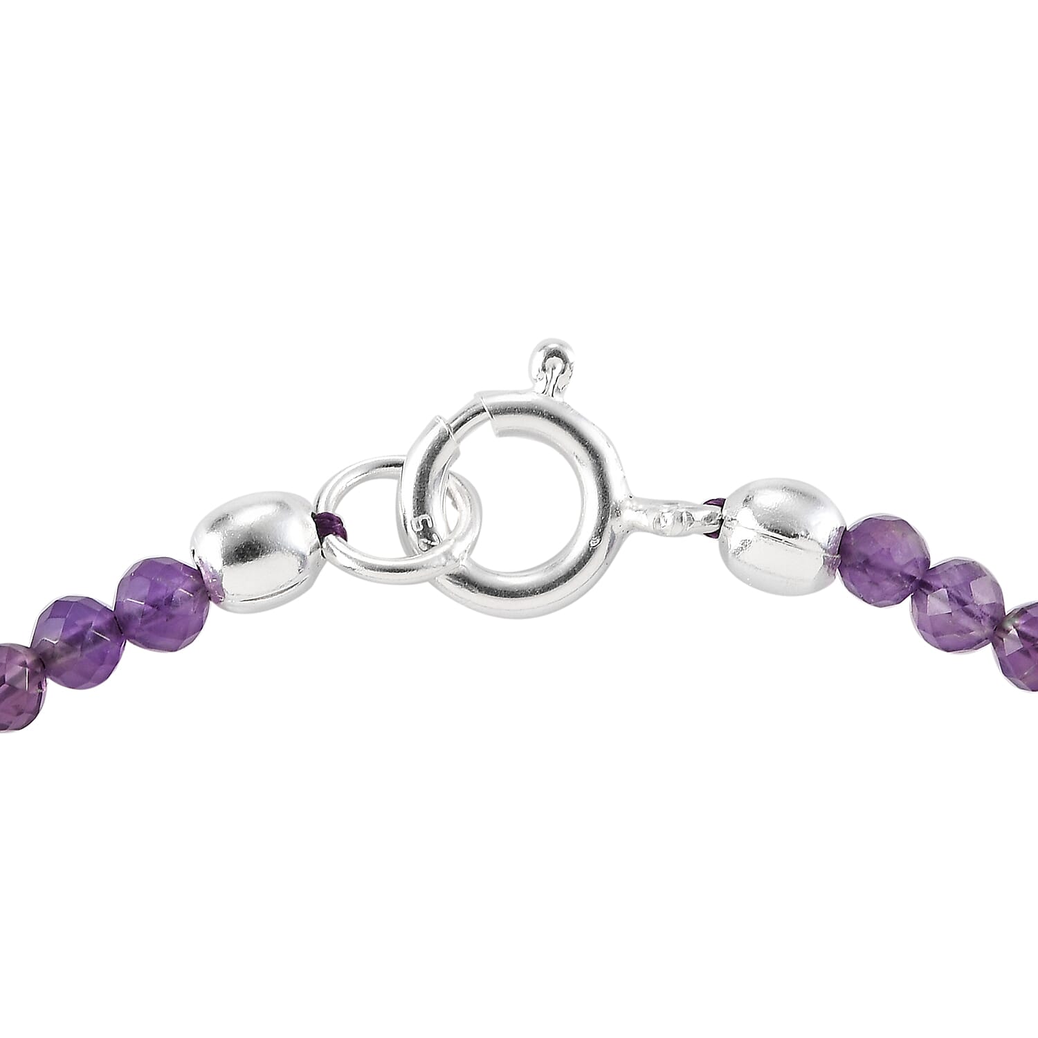 Amethyst Bracelet (Size 7.5) in Sterling Silver 10.66 Ct.