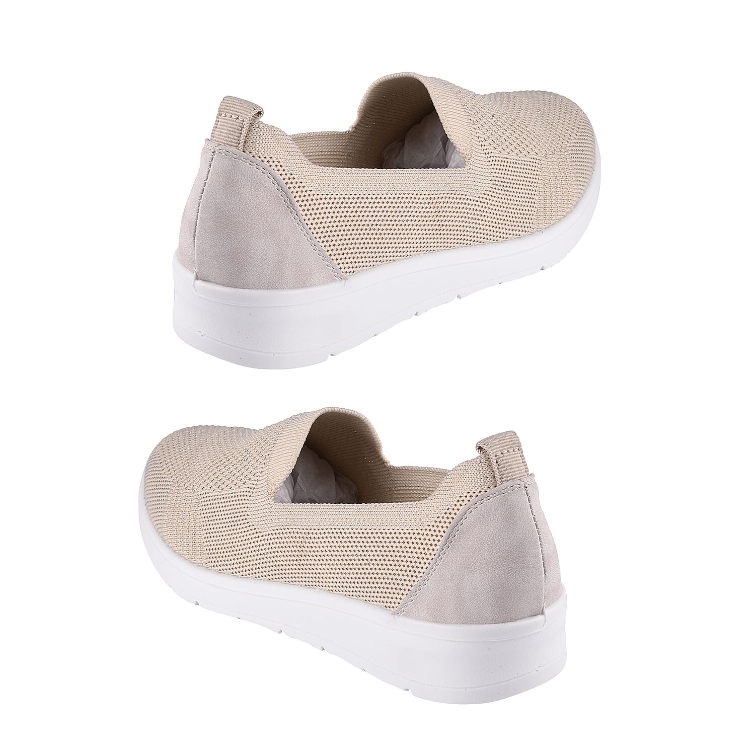 LA MAREY Slip On Womens Shoes - Khaki