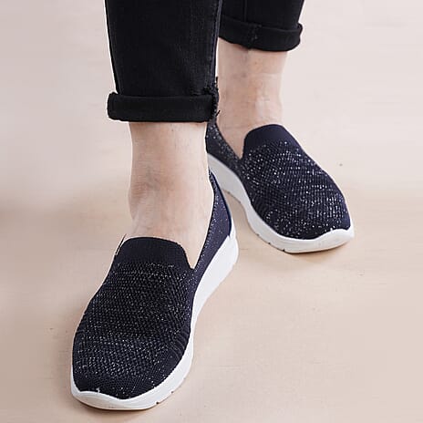 LA MAREY Slip On Shoes (Size 4) - Navy