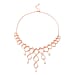 Lucy Q Open Tear Drop Collection - Freshwater Pearl Necklace (Size 16/18/20) in Rose Gold Overlay Sterling Silver