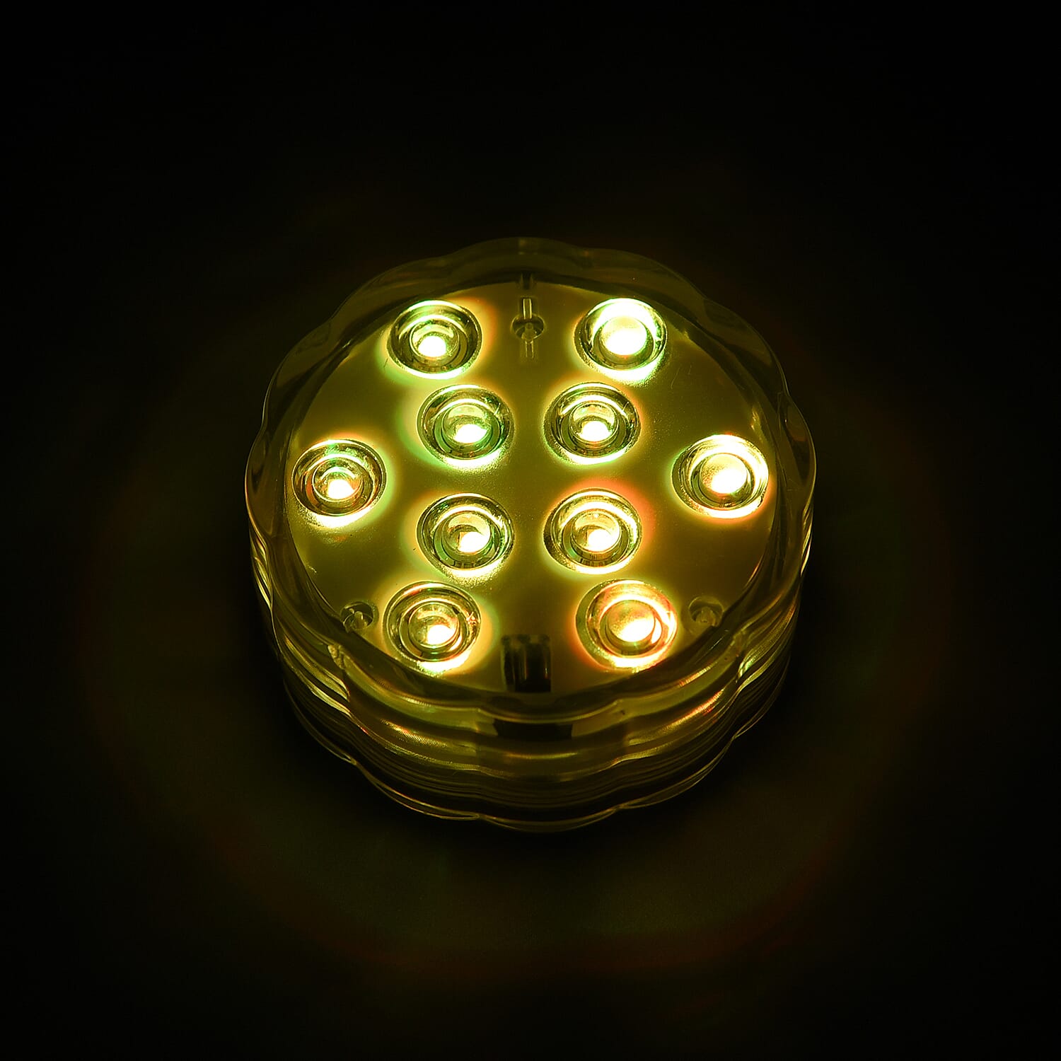 Set of 2 - LED Multipurpose Colour Changing Waterproof Light with Remote Control (Size 7x7x2Cm)